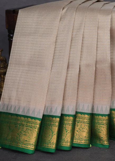 Kuppadam Grey Saree